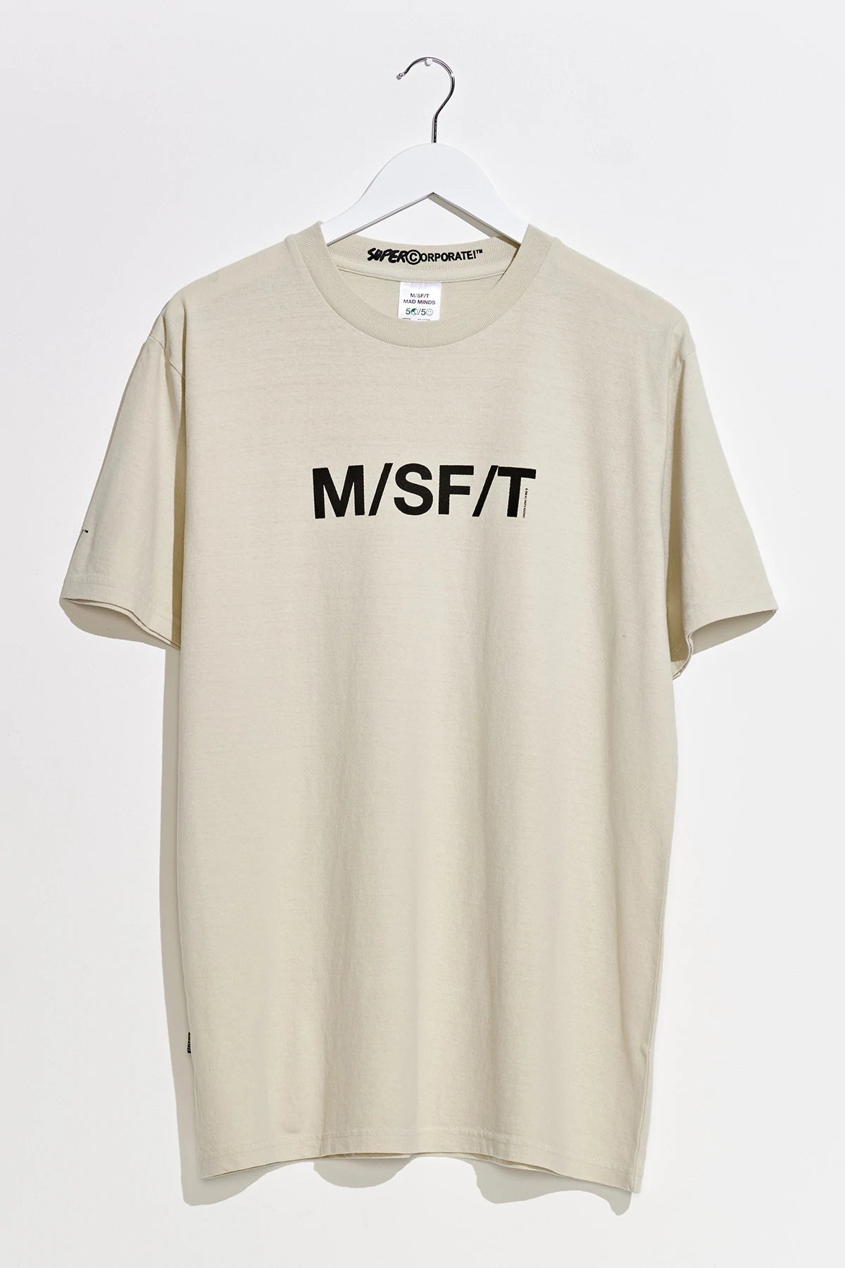 Supercorporate 50/50 Reg SS Tee - White