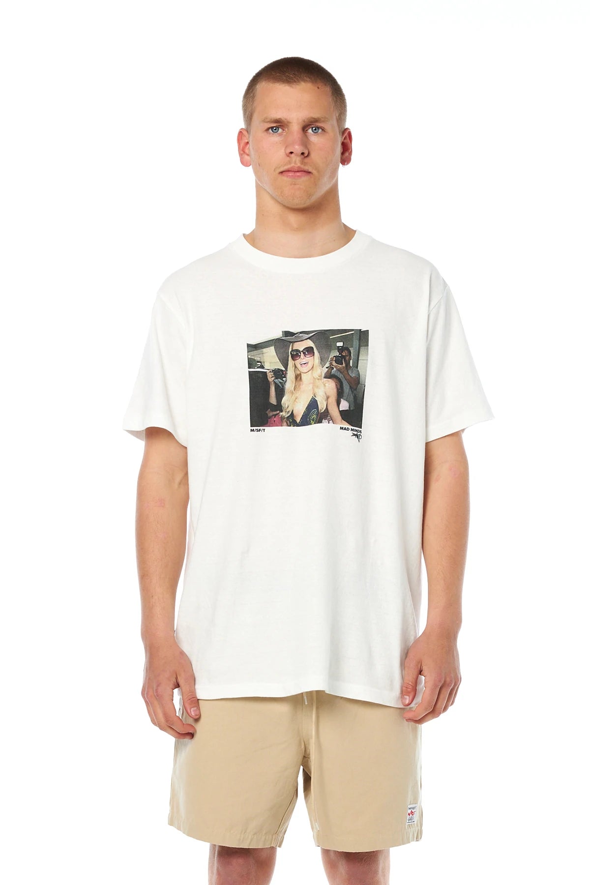 Paris With Love 50/50 Reg SS Tee - White