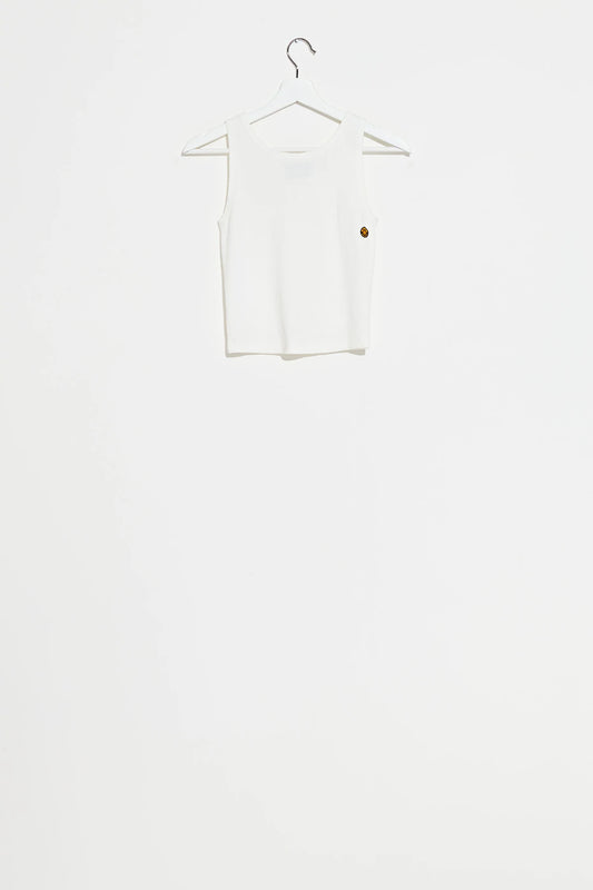 The Big Milly Rib Singlet - Washed White