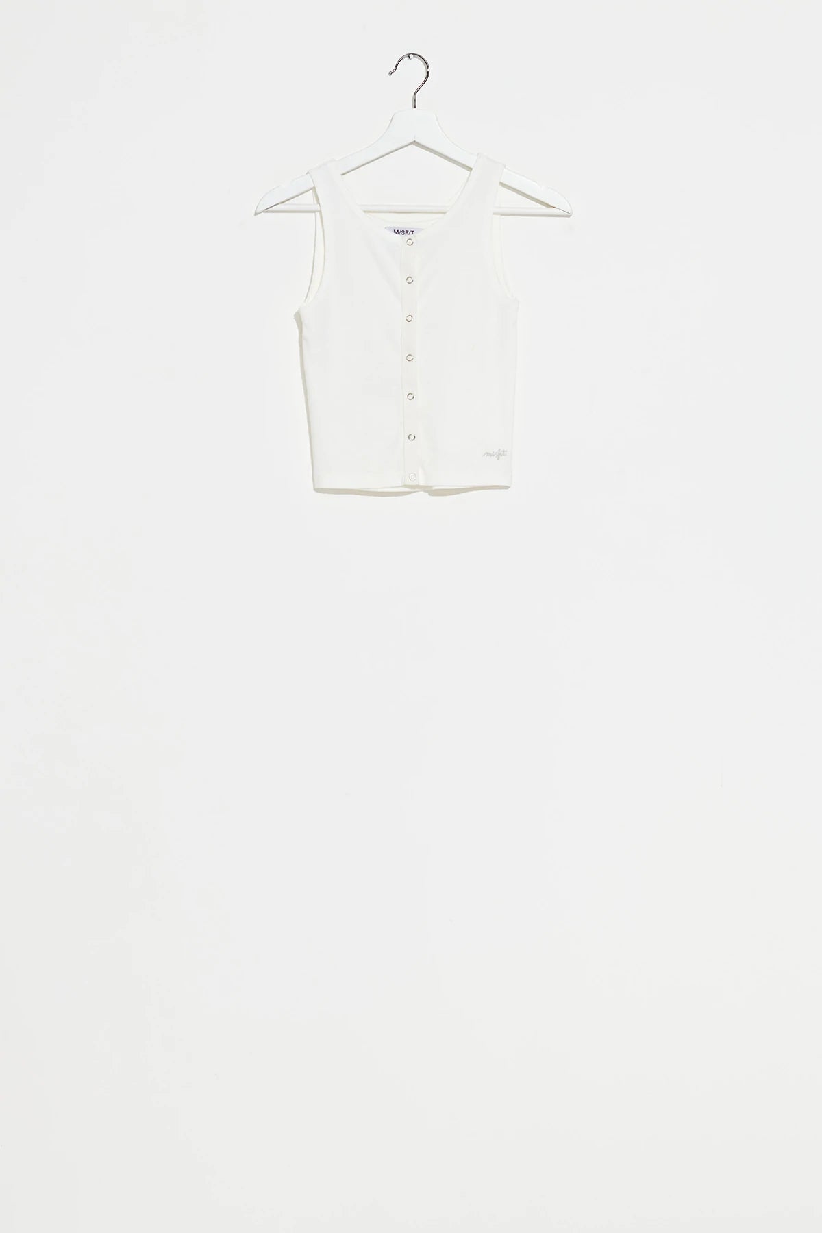 The Big Milly Rib Singlet - Washed White