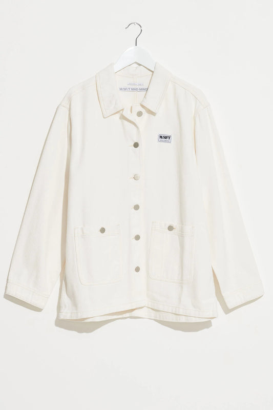 Mood Peaks Workers Jacket - Washed White