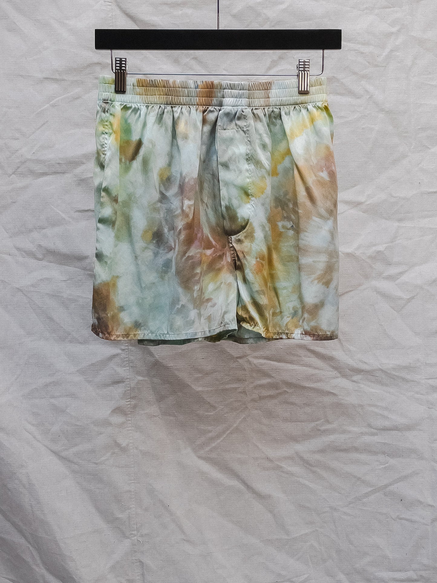 Boxer Short - Hand dyed 100% silk charmeuse