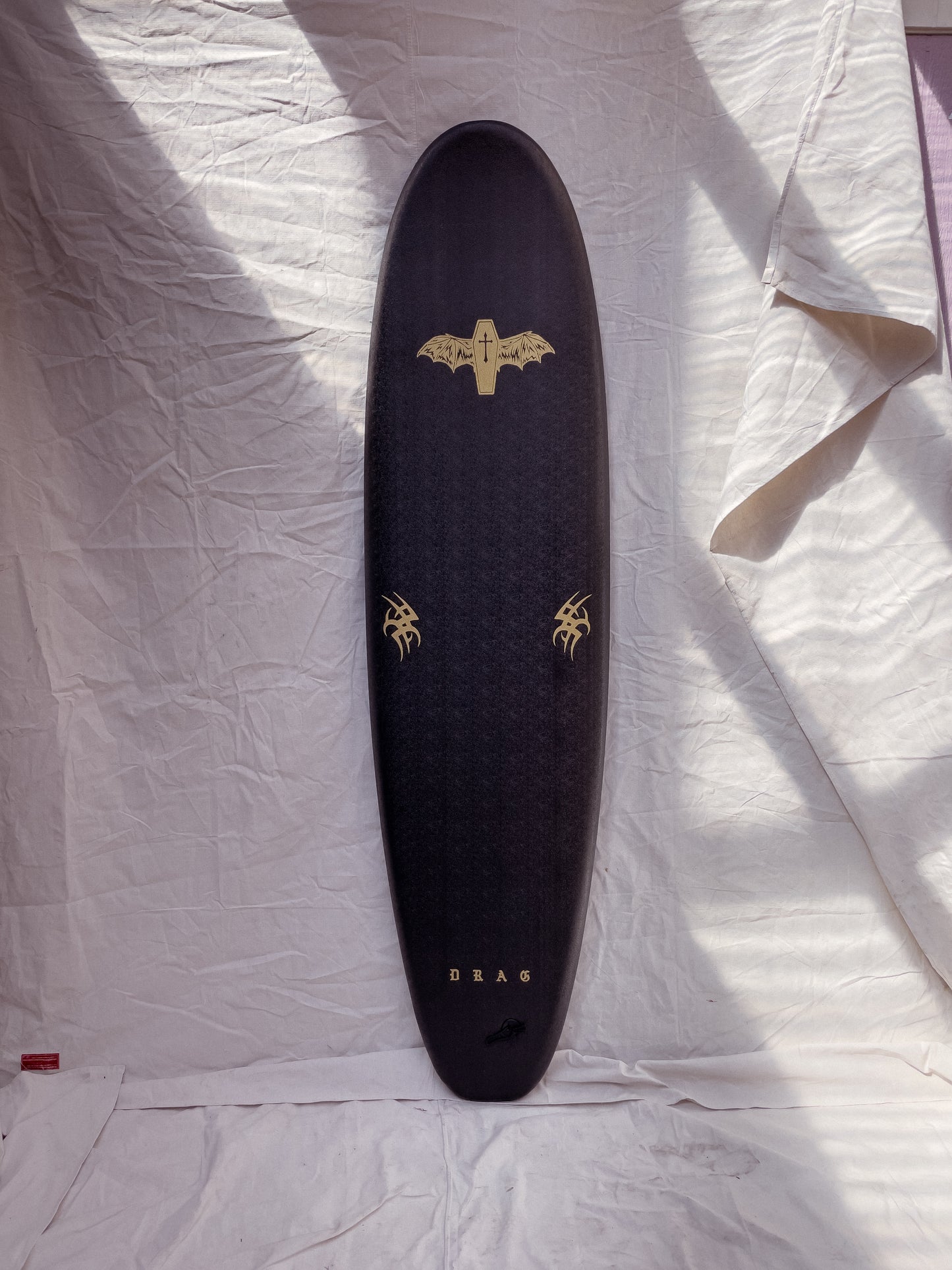 7'0 DRAG Board Co. Black Coffin