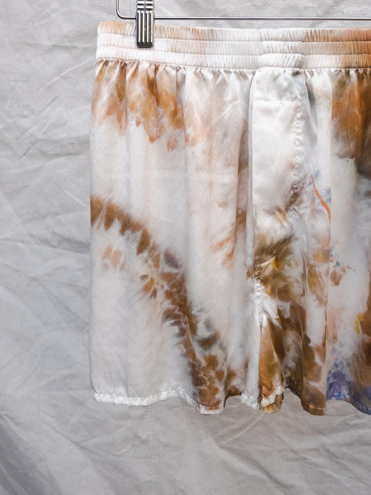 Boxer Short - Hand dyed 100% silk charmeuse