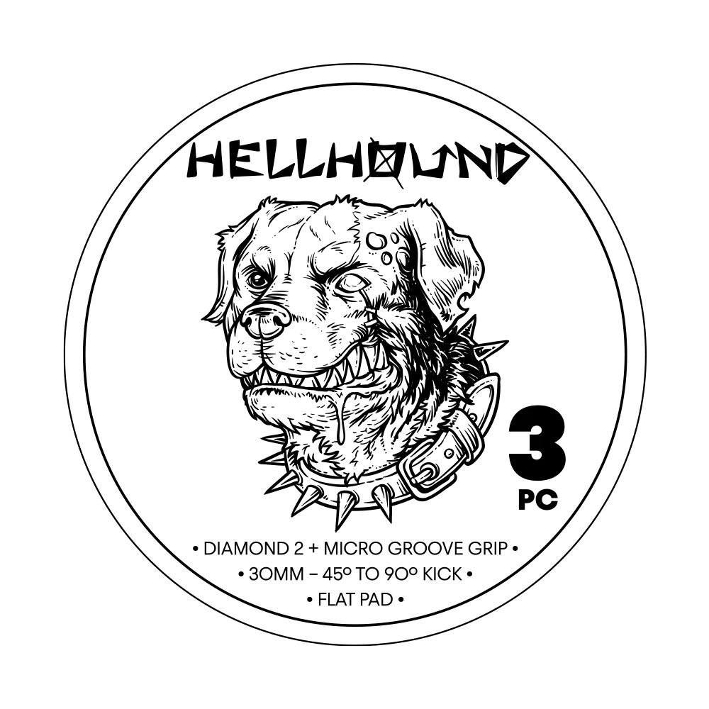 Hellhound 3PC Tail Pad - All White